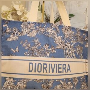Riviera Large Tote Bag Blue..New In Plastic! Gorgeous Giftable!